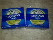 Tampax Pearl Tampons Unscented SUPER SET OF 2 (36 Tampons each)