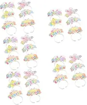 Totority 30 Pcs Easter Dress up Headdress Headband Easter Party Hair Hoops Easter Party Headwear Easter Hair Accessory Easter Headpiece Party Supplies Costume Party Prop Paper