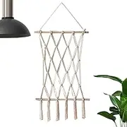 Macrame Photo Holder - Wall Art Boho Picture Frame | Ideal Wall Art for Home and Decoration Bohemian Style with 10 Wooden Pegs for Teen Girls, Perfect Birthday and Christmas