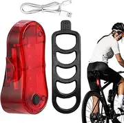 LED Rear Bike Lights - Cycling LED Taillights | Waterproof High Brightness Bike Back Light, Rechargeable Bike Tail Light, Cycling Flashlight Safety Reflectors Accessories for Adult, Kids