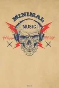 在飛比找博客來優惠-Minimal Music Notebook: Skull 