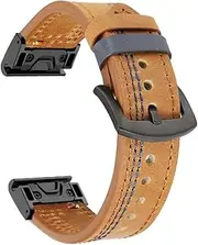 [RAYESS] Leather 22 26MM Smart Watch Band Quick Release Straps For Garmin Fenix 7 7X 5 5X Plus 6 6X Pro 3 3HR Epix Wristband Bracelet