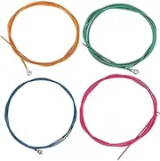 Levemolo 4pcs Strings Durable Electric Bass Strings Set for Electric Bass Instruments Unique Appearance