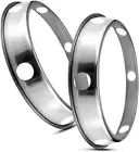 3 Pack Stainless Steel Wok Ring Stove Rack Gas Base Round Pot Ring Round Bottom