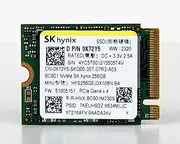 CUK Hynix BC511 (HFS256GEJ3X108N) 256GB Gen4 M.2 2230 PCIe NVMe Internal Solid State Drive (SSD) Bulk OEM Tray