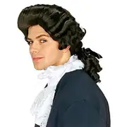Cosplay Costume Wig Wavy Middle Part Wig Brown Synthetic Hair Men's Black Carnival Wig
