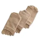 Organic Cotton Toe Socks for Men Split Athletic Bunion Spacer Foot Alignment ...