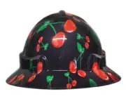 Cool Hard Hats Unisex ROCKABILLY CHERRIES Pro Choice Wide Brim Safety Hard Hat