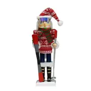 Nutcrackers Soldier Ski Boy for Indoor Winter Table Christmas Decors