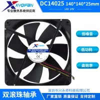 在飛比找樂天市場購物網優惠-廠家直銷 DC14025直流風扇 5V12V24V滾珠軸承 