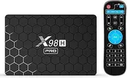 Smart TV Box Android 12.0, X98H Pro 4GB RAM 64GB ROM H618 Quad Core Cortex-A53 CPU Support Cast Screen 2.4G/5G WiFi BT 4.0 USB 3.0 LAN 1000M Ethernet 3D 4K Set Top Box,4gb+64gb