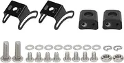 2 Set Black Adjustable LED Light Bar Slide Mount Bracket Mounting Base Bracket Ideal for Off Road Vehicle Die Casting Aluminum Rustproof Sturdy Durable 70 Degree Rotating for