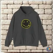 Nirvana sign music band kurt cobain iconic logo Unisex Hoodie