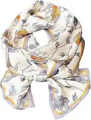 [KOOYOL] Silk Feel Long Neckerchief Silk Scarf Neckerchief Women's Scarf Silk Scarf Silk Scarf Headband