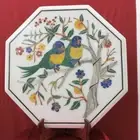 Bird Pattern Inlay Work Coffee Table Top White Marble Bedside Table for Bed Room