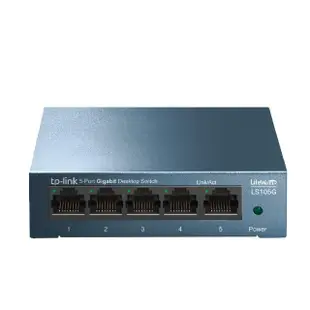【TP-Link】LS105G 5埠10/100/1000Mbps 桌上/壁掛兩用 流量管理 乙太網路交換器switch hub