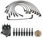 ACDelco Ignition Kit Distributor Rotor Cap Wire Spark Plugs For GMC Caddy Chevy