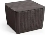 Keter 032 Luzon Plus Flat Wicker Table, Graphite