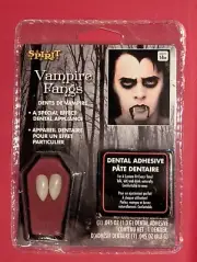 Vampire Fangs (NEW SEALED) with dental adhesive Halloween Dracula Costume Spirit