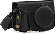 [MegaGear] Ever Ready Genuine Leather Camera Case Compatible with Panasonic Lumix DMC-TZ101, DC-TZ220