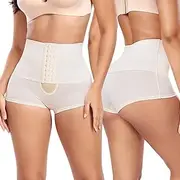 [Bobuco] Underwear for Women High Waisted Butt Lifting Panties Tummy Control Boyshorts Shapewear
