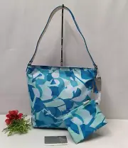Tumi Multicolor Nylon Zipper Medium Bucket Hobo Shoulder Bag W/ Wallet - NWT