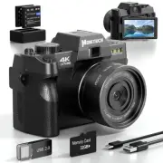 Digital Camera for Photography and Video, 4K 48MP Vlogging Camera for YouTube...