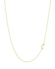 Argento Vivo Asymmetrical Initial Necklace in 18K Gold-Plated Sterling Silver, 16