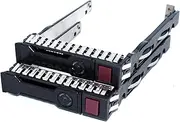 Lot of 2pcs 2.5" SFF SAS SATA SSD Hard Drive Carrier Tray Caddy 651687-001 651699-001 Compatible for HP Proliant ML310 ML110 ML350 DL360p DL380P DL160 DL388 DL120 SL230S Gen8 G8 Gen9 G9 Server Serie