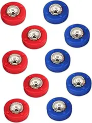 ORFOFE 10pcs Boys and Girls Mini Shuffleboard Set Board Game Rolling Beads for Indoor Entertainment Portable Tabletop Game Accessory