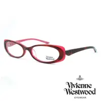 在飛比找momo購物網優惠-【Vivienne Westwood】光學鏡框英倫風-琥珀紅