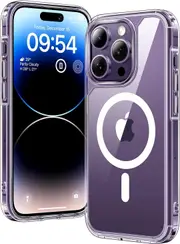 Clear Case For iPhone 14 Pro Max Magnetic Wireless Charging Hard Cover For Magsafe