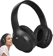 Wireless Headset - Noise Cancelling Headphones, Cordless Head Mounted Set | Foldable Immersive Over Ear Wireless Headphones, Portable Ear Covering Speakers for Women Men Office Phone Computer