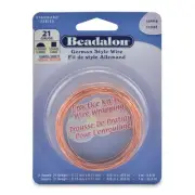 Half Round Square Copper 21-Gauge Practice Wire, Round- 3m, Square- 5m