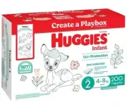 Huggies Unisex Ultimate Nappies Size 2 Infant (4-8 kg) 200 Nappies