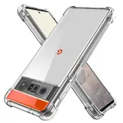 For Google Pixel 6 Pro Case Shockproof Tough Air Cushion Gel Clear Transparent Heavy Duty Case Cover
