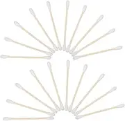 Mobestech Dual-ended Cotton Ear Swabs 100 Pcs Disposable Soft Gauze Tips Perfect for Makeup Detail Cleaning