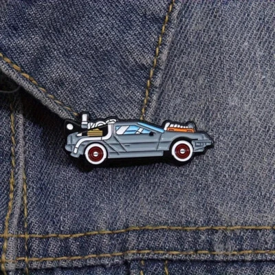TIME MACHINE | Back To The Future Car Retro Lapel Pin Badge Brooch | GIFT IDEA