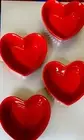 Fresh Decor Valentines Heart Ramekins Red Small