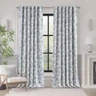 100% Blackout Curtains for Bedroom 96 50"W x 96"L (Pack of 2) Jacobean Blue