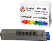Magenta Compatible Toner Cartridge for OKI 46443106 (10,000 Pages) for OKI C833 C833n