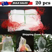 20PCS/Set Fruit Fly Protection Bags Exclusion Net Storage Mesh Stop Pest Bug AU