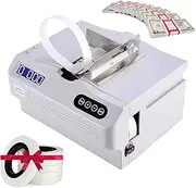 Intelligent Banknote Bundling Machine, Automatic Sensing, 2 Adjustable Temperature, LCD Screen, Currency Strapping Tool, Small Cross Binding Machine for Bank, Finance, Cashier