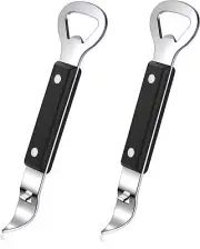 Can Punch Bottle Opener, Manual Stainless Steel Can Opener 2 Pack