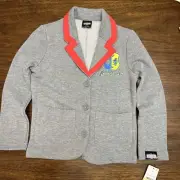 Girls' Astrid from Beetlejuice School Blazer - Charcoal Gray Size S 6/7