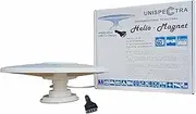 Unispectra Helio-Magnet Long Range 360 Omni-Directional Digital HD TV Antenna 33dB High Gain Booster. UHF FM DAB. Powered by 12V / 24V / 5V USB. Ideal for RV Truck Trailer Camper Caravan Marine by