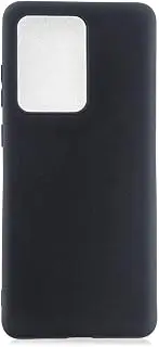SATURCASE Case for Samsung Galaxy S20 Ultra 6.9", Ultra Thin Lightweight Soft Flexible TPU Gel Silicone Protective Rear Cover for Samsung Galaxy S20 Ultra 6.9" (Black)