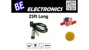 25ft XLR 3-Pin Male to 3.5mm 1/8" Mono Plug Microphone Mic Audio Cable