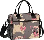 Kids Lunch Bag with Shoulder Strap and Side Pocket for Nurses and Travel