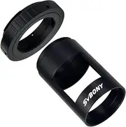 SVBONY Full Metal Spotting Scope Camera Adapter with T Ring Adapter for Canon M42 Thread for SV13 65mm and 80mm Spotting Scope Take Photos and Videos
